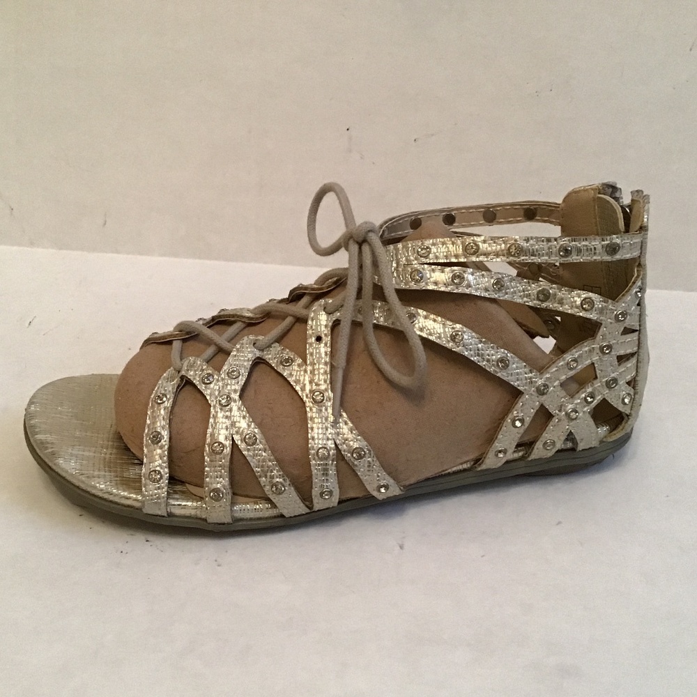 Reaction Kenneth Cole Silver Sandals for Girl Size 3